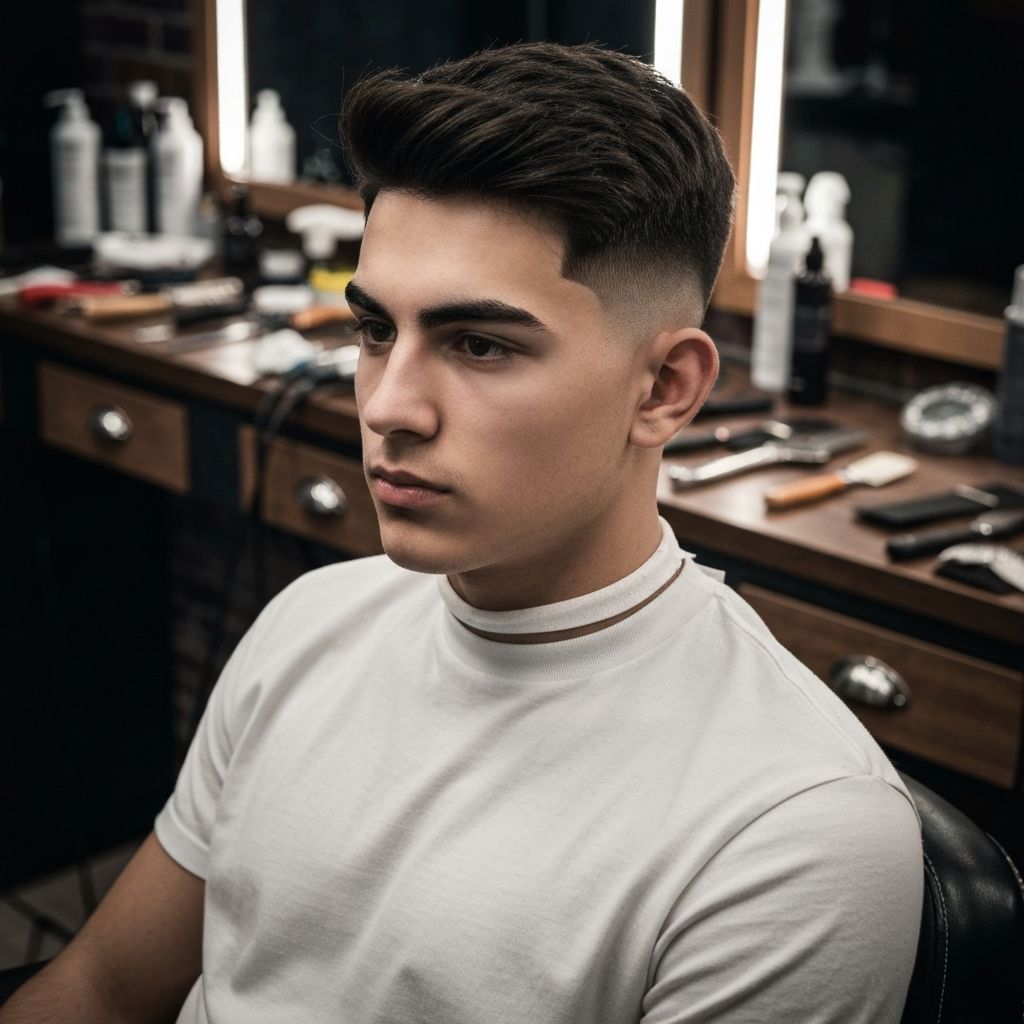 Textured crop haircut